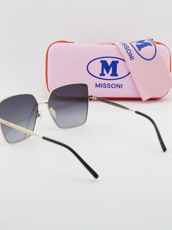 M Missoni MMI 0101/S 0J5G 9O Square Sunglasses - Gold/Grey main image 7